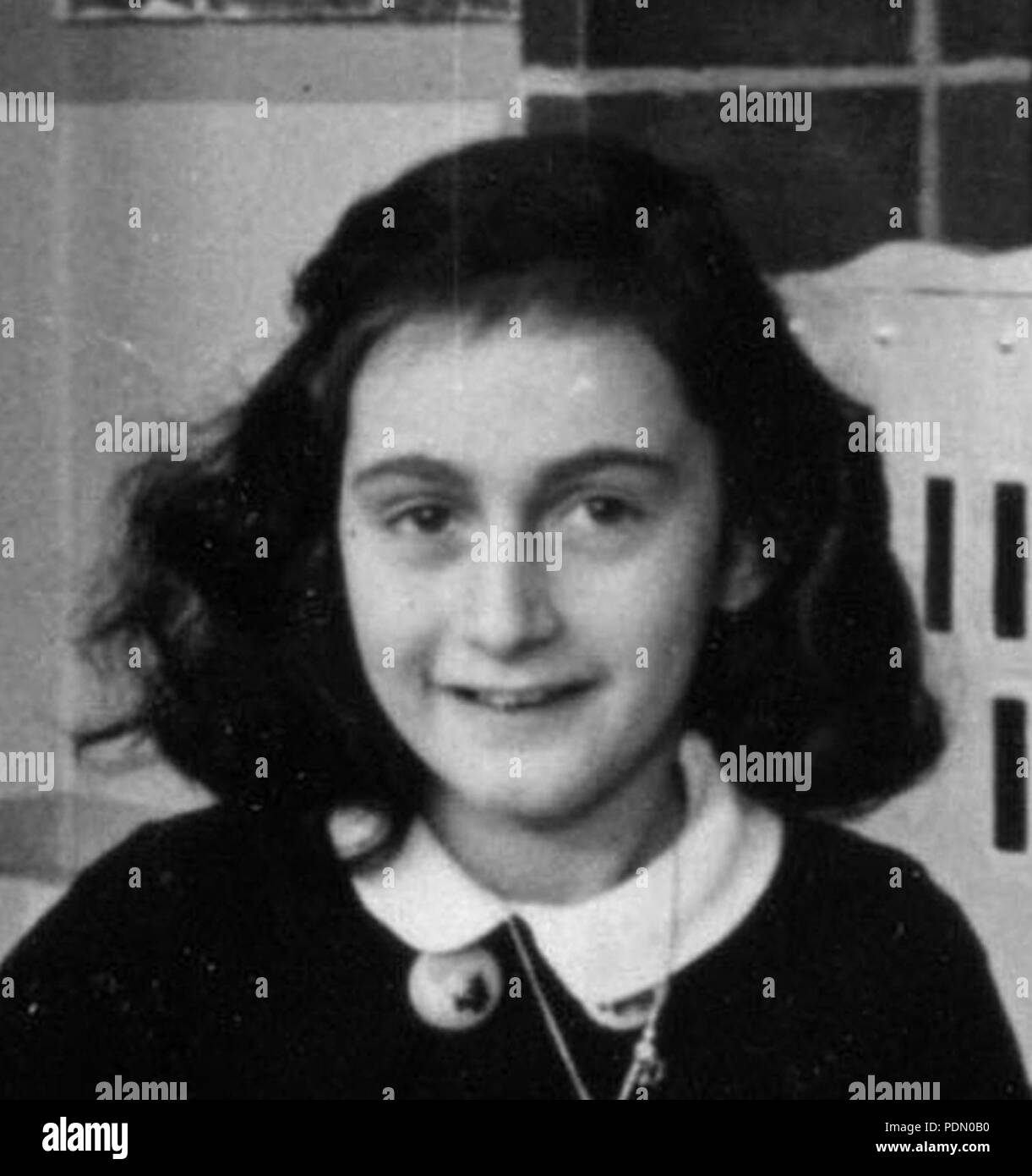 Photo de l'école Anne Frank (rognée). Banque D'Images