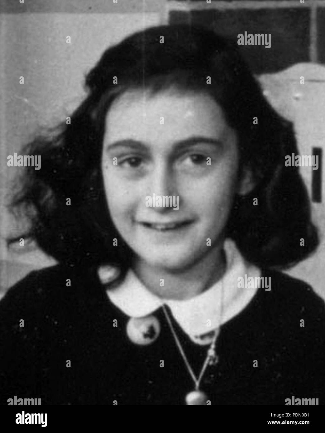 Photo de l'école Anne Frank (rognée). Banque D'Images