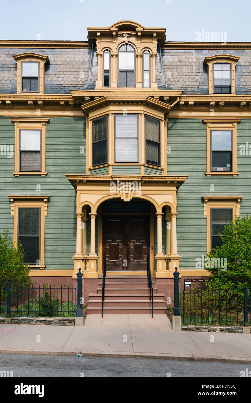 Maison à College Hill, Providence Rhode Island Banque D'Images