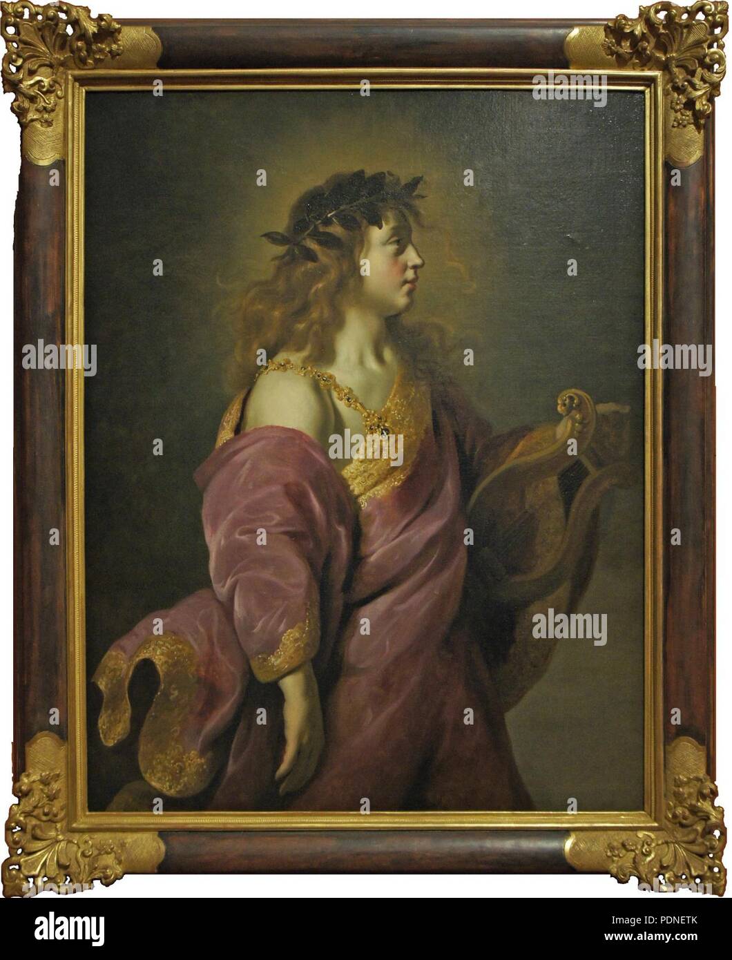 Apollon tenant sa lyre Adam Camerarius 2780. Banque D'Images