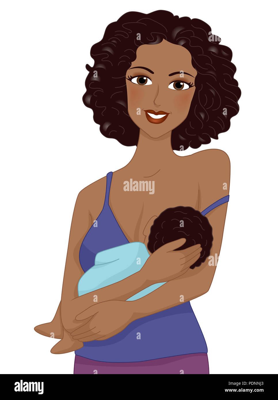 Black Mom Breastfeeding Banque D Image Et Photos Alamy