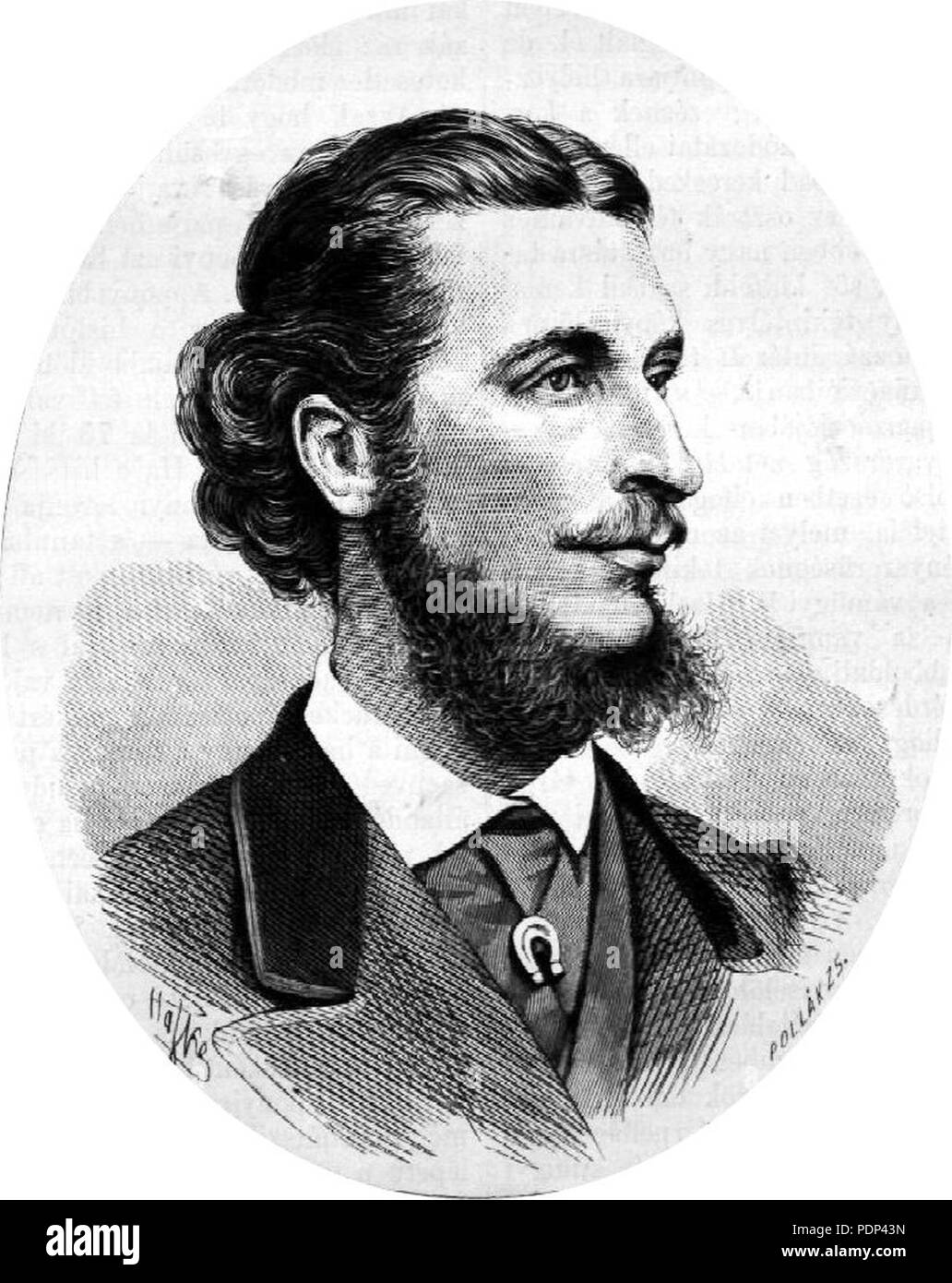 Albert Apponyi Pollák1878. Banque D'Images