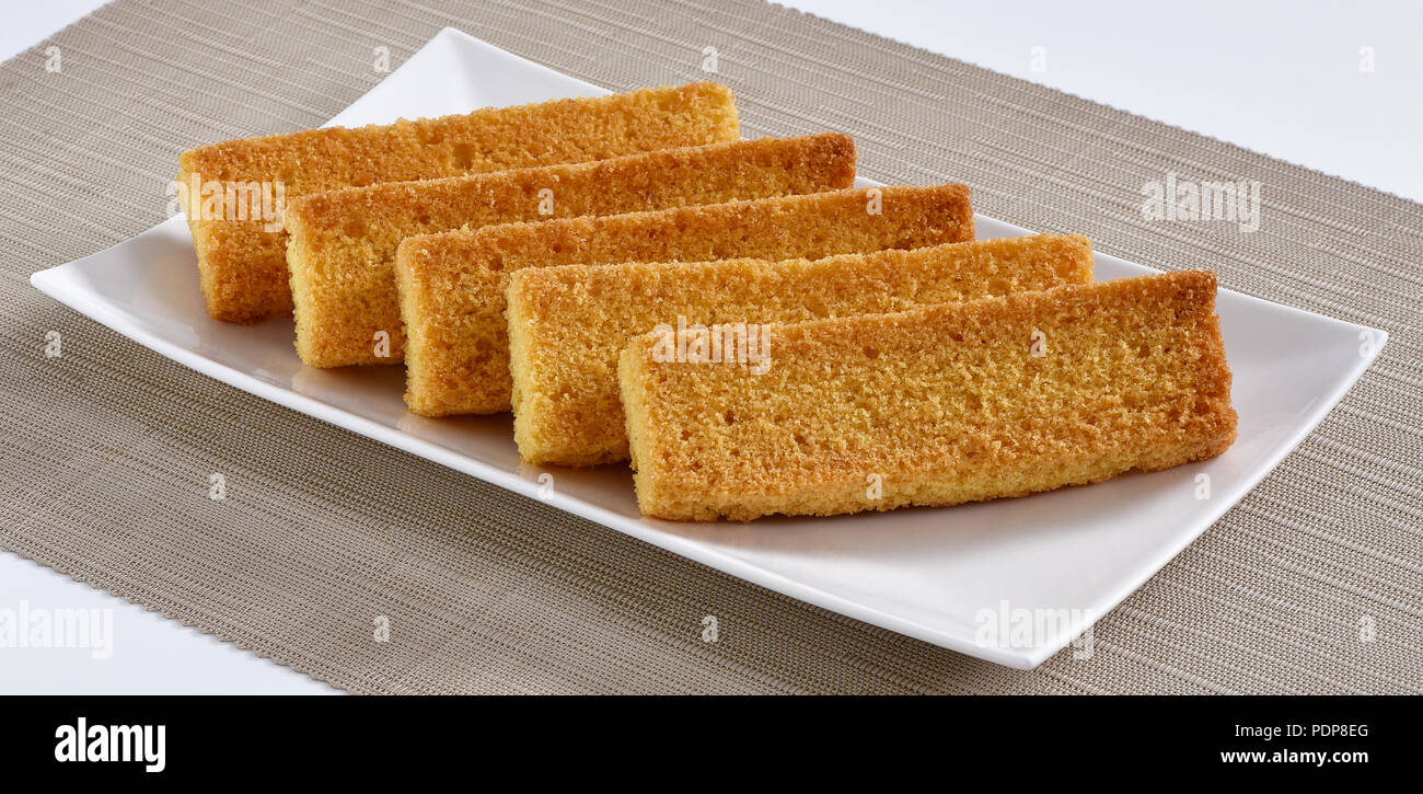 Rusk Gateau Crunch Pain Photo Stock Alamy