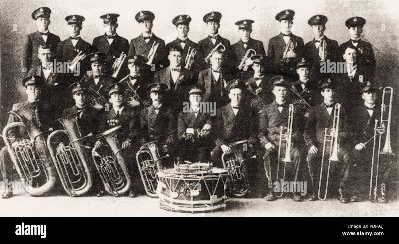 Wagga Wagga Australie 17 Brass Band, 1923 Banque D'Images