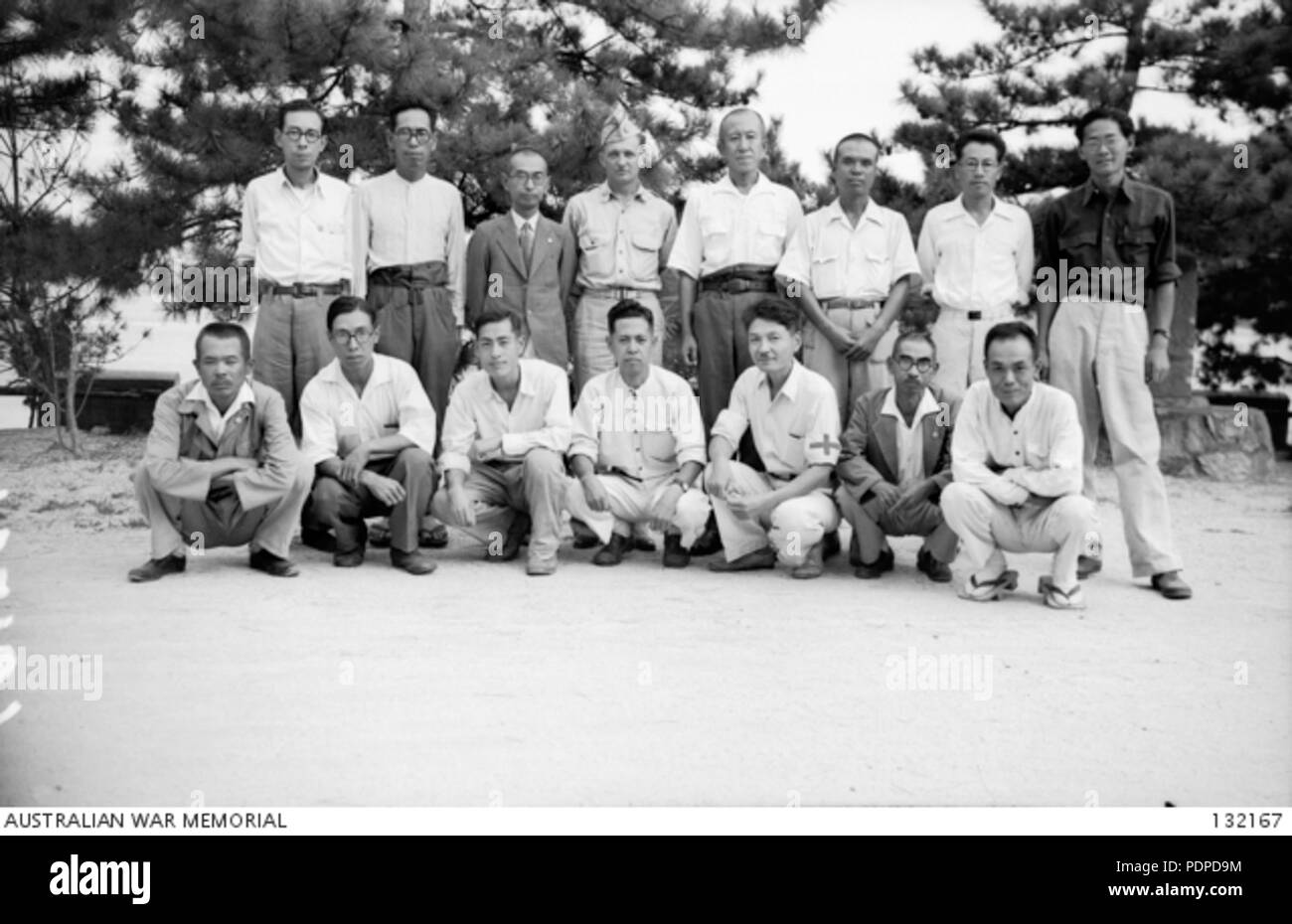 2132167 À L'ancienne Direction générale de l'TADAMOUI, TOKYO 2ÈME ARSENAL DE L'armée, au cours de l'opération le lewisite" (pour détruire les gaz toxique) SOUS LA SUPERVISION DU DIRECTEUR DE L'ingénierie de l'équipement, la BCOF Banque D'Images