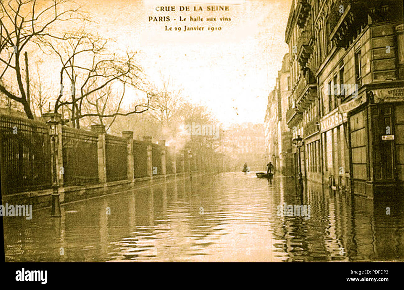 149 Halle aux vins crue de la Seine janvier 1910 Banque D'Images 149 Halle aux vins crue de la Seine janvier 1910 Banque D'Images