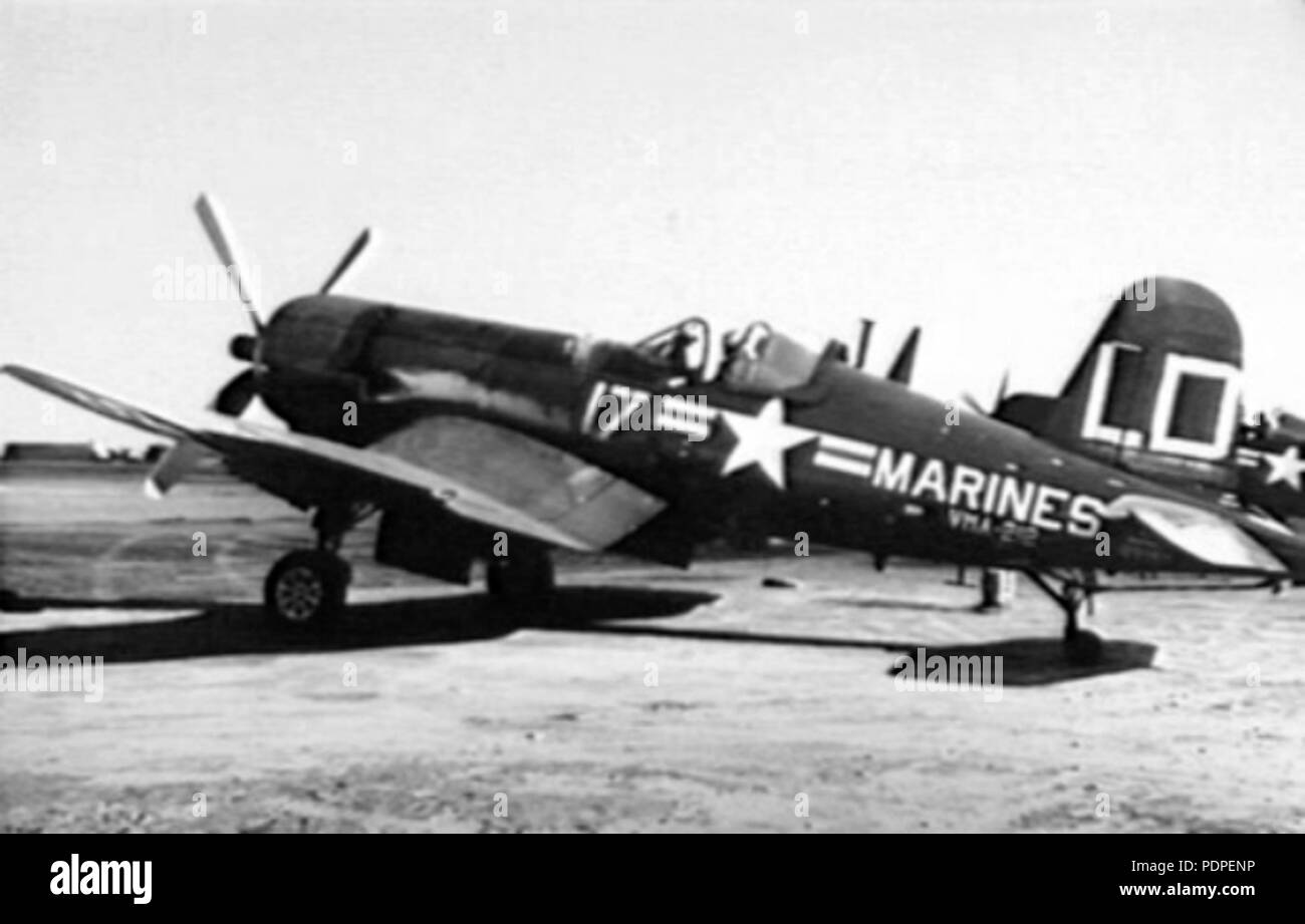 AU-1 15 VMF-212 à 1952 Kimpo Banque D'Images