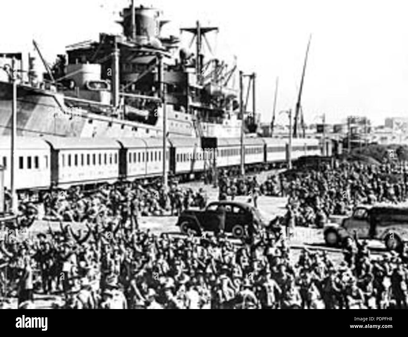 19 Australiantroopsembarking Banque D'Images