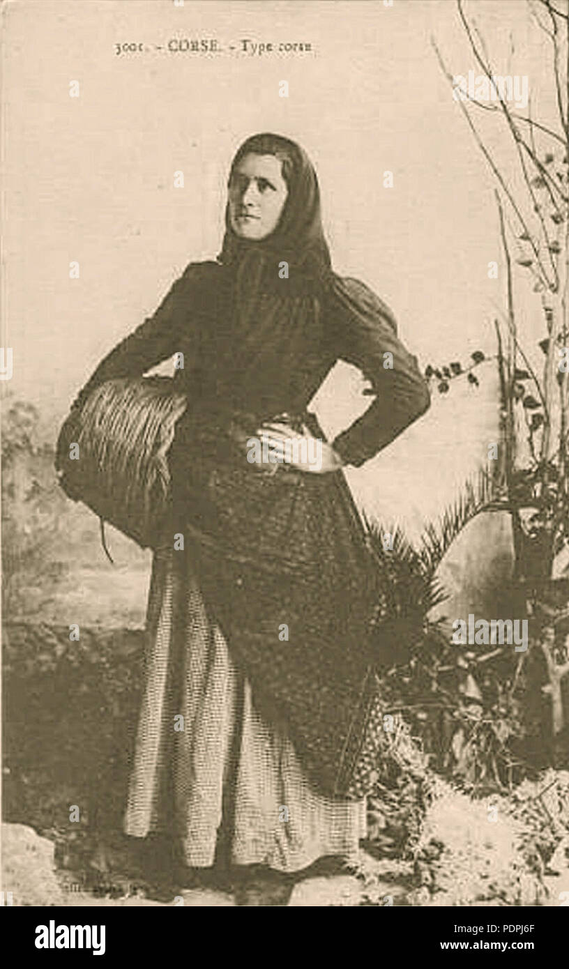 104 type de jeune femme Corse Banque D'Images