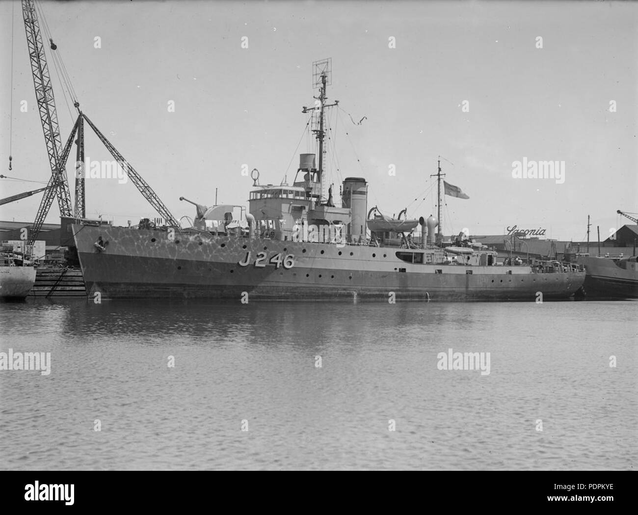 58 HMAS Fremantle par Allan Green h91.108 SLV 2695 Banque D'Images