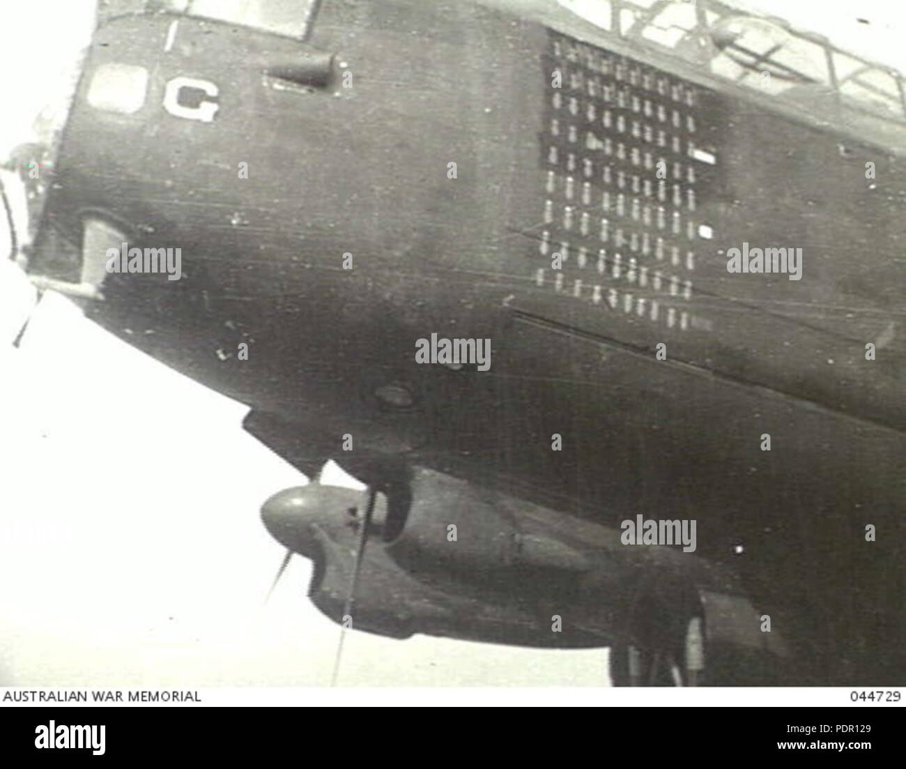 49 G pour George nose art AWM 044729 Banque D'Images