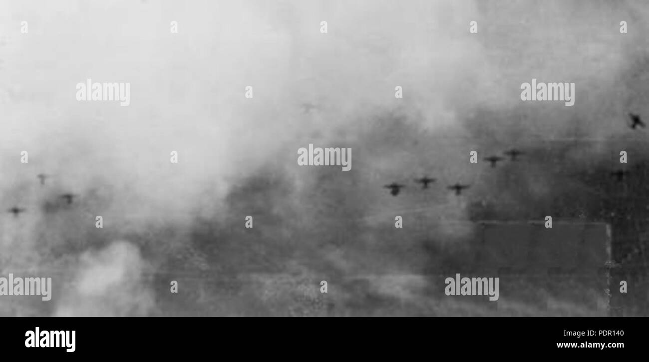 49 G4M Des bombardiers sur Guadalcanal Août 1942 Banque D'Images