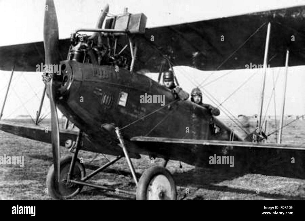 51 C.V DFW allemand avec équipage en 1918 Banque D'Images