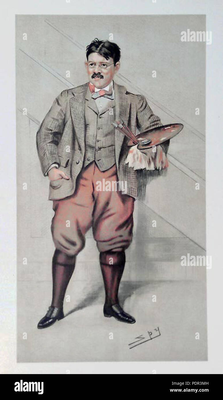 2 Edwin Austin Abbey Vanity Fair 29 Décembre 1898 Banque D'Images