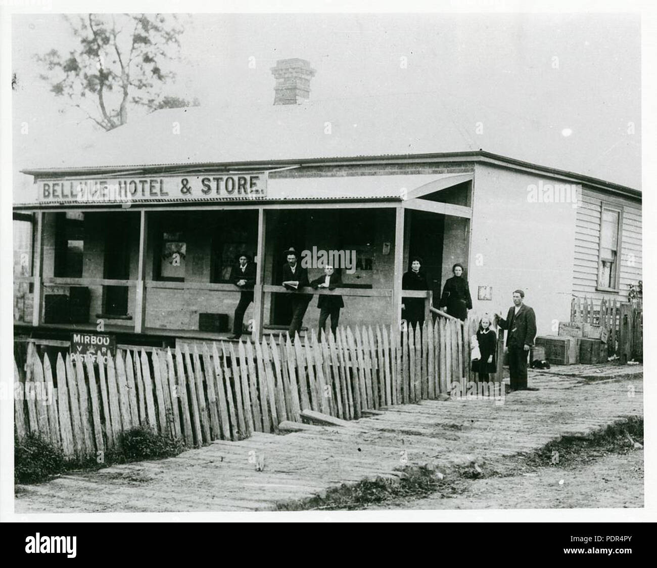 86 Mirboo Bellevue Hotel 1885 Banque D'Images