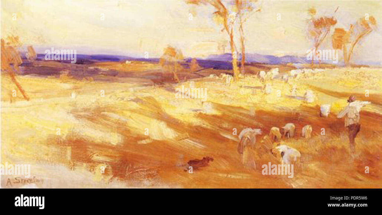 67 impressions pour l'été d'or Arthur Streeton Banque D'Images