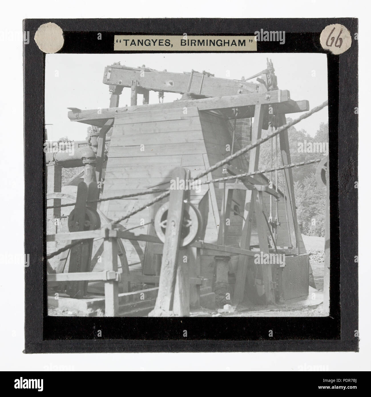 77 Diapositive - Tangyes Ltd, pompe à vapeur à faisceau moteur, vers 1910 Banque D'Images