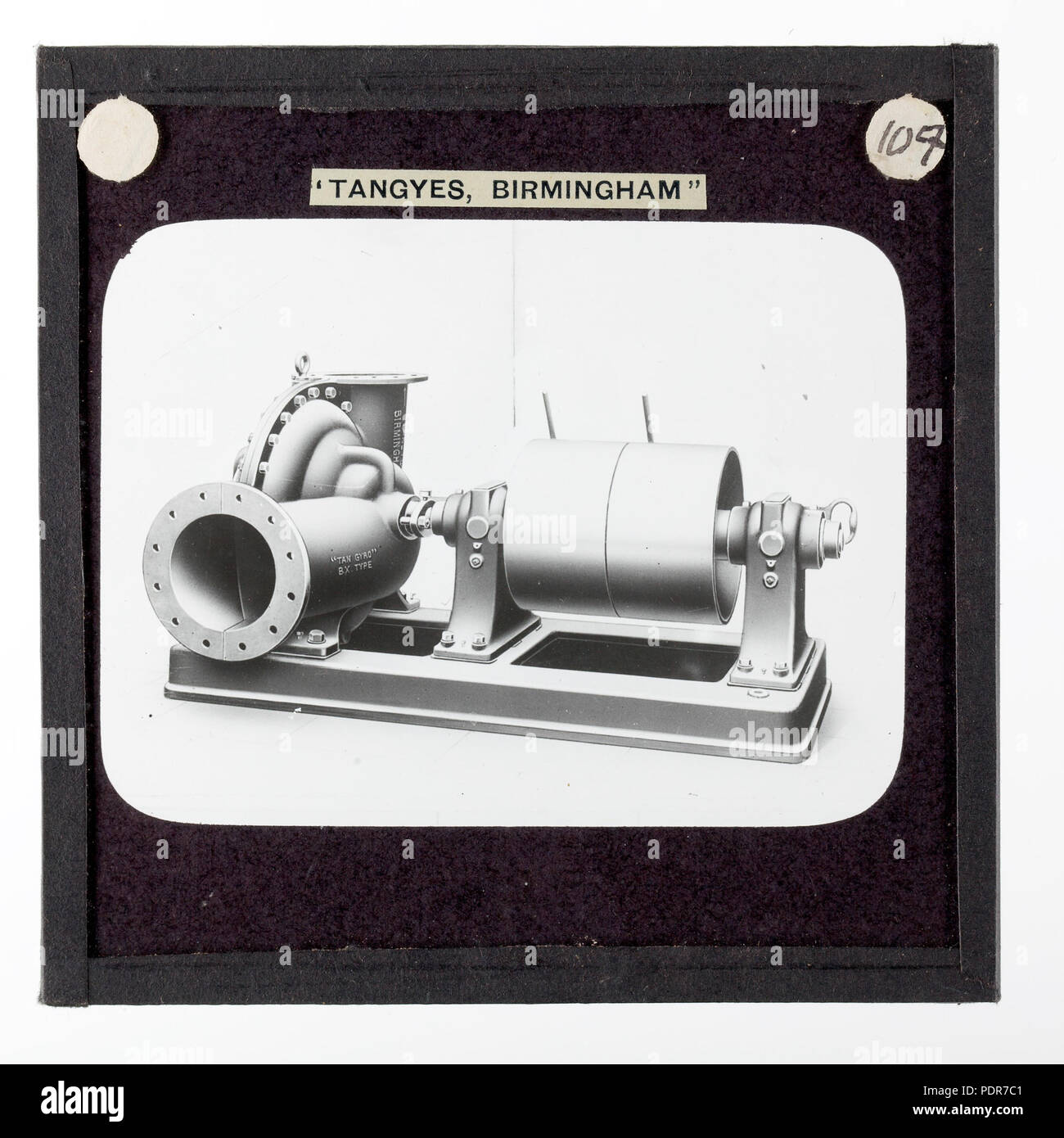 77 Diapositive - Tangyes Ltd Type BX, pompe centrifuge, vers 1910 Banque D'Images