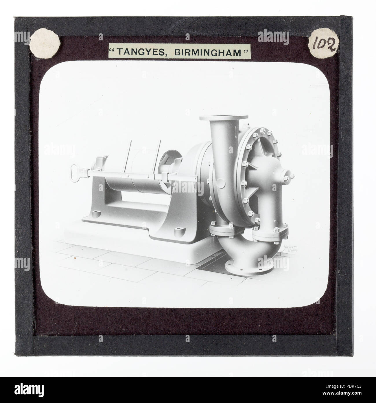 77 Diapositive - Tangyes Ltd, C Type pompe centrifuge, vers 1910 Banque D'Images
