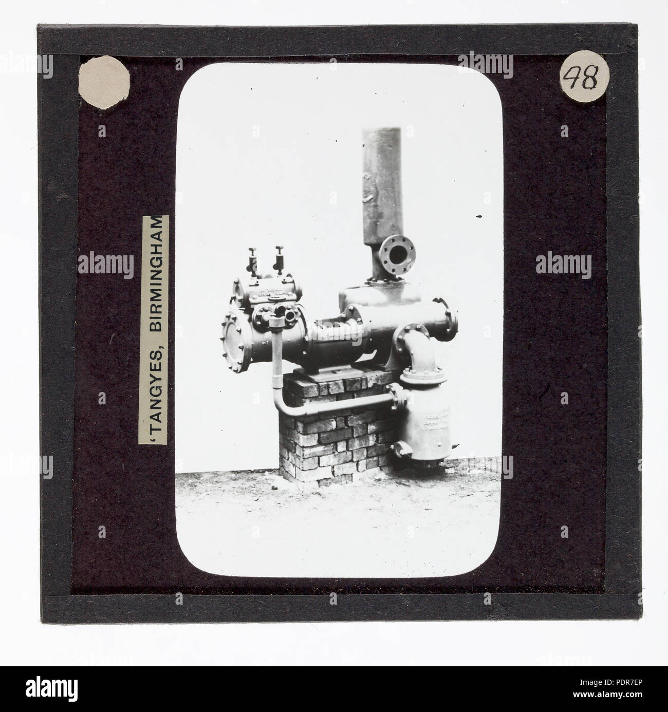 77 Diapositive - Tangyes Ltd, Simplex Horizontal Double Action pompe à vapeur, vers 1910 Banque D'Images