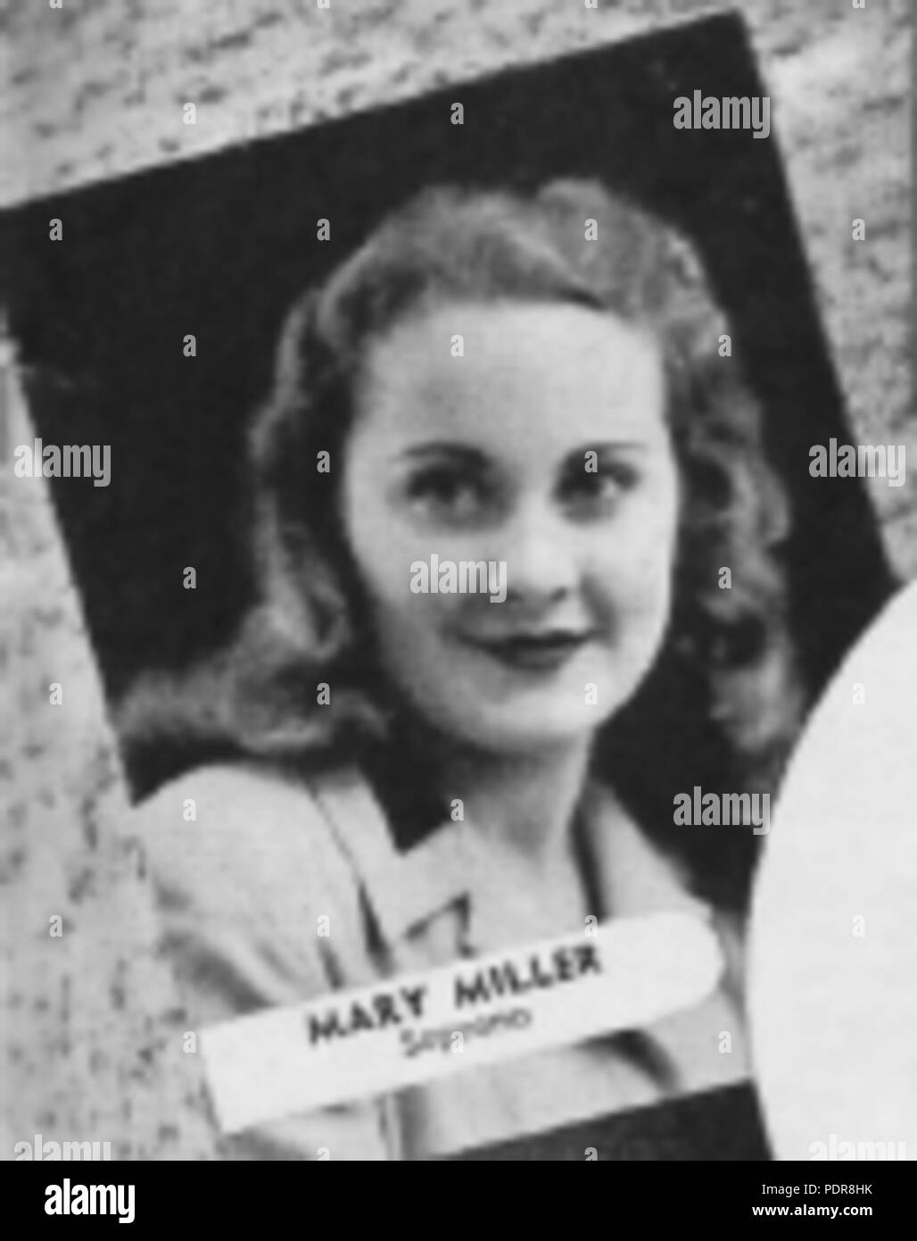 83 Mary Miller, soprano colorature australienne Banque D'Images