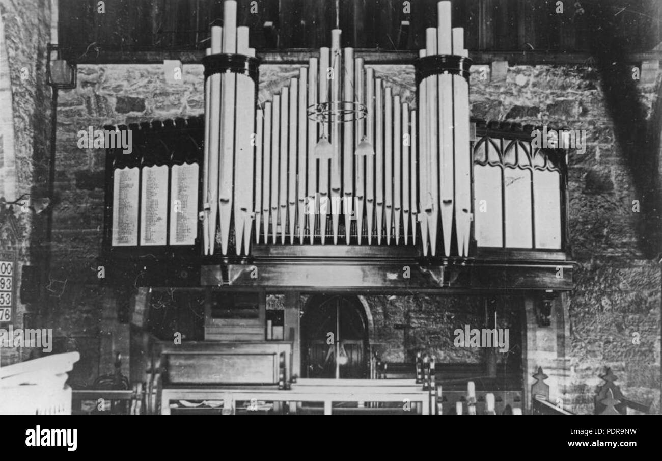 93 orgue dans la deuxième église St Marks d'Angleterre Warwick Banque D'Images