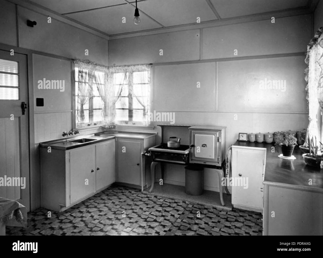 102 1554 Archives de l'État du Queensland à d'Intérieur de maison rue Juin 1950 Mitchelton c Banque D'Images