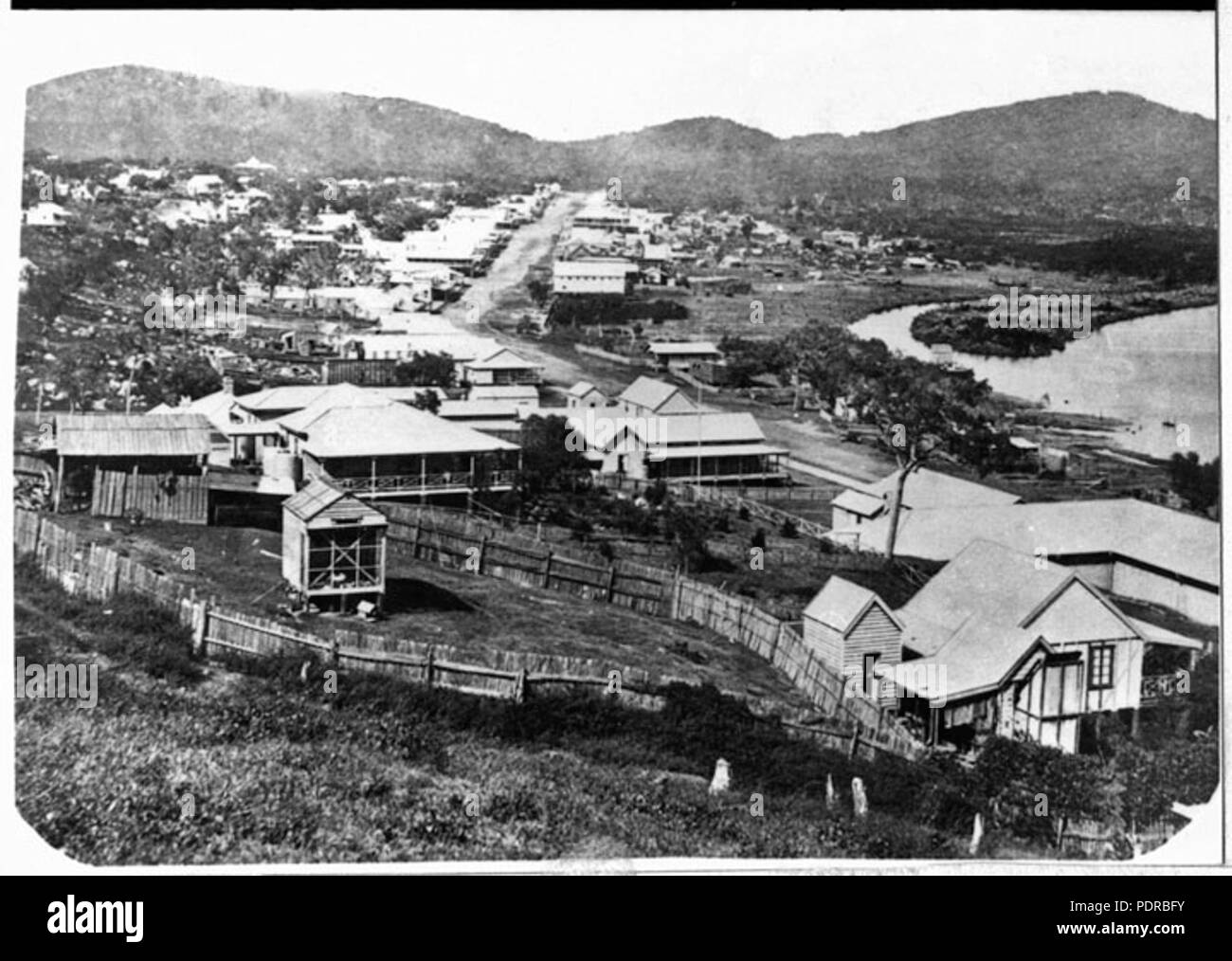 104 Archives de l'État du Queensland 1887 Vue de Cooktown Cook Shire c1880 Banque D'Images