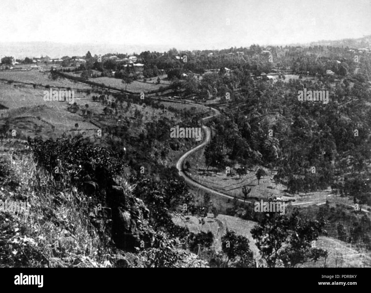 Archives de l'État du Queensland 105 2119 Toll Bar Road Brisbane à Toowoomba c 1934 Banque D'Images