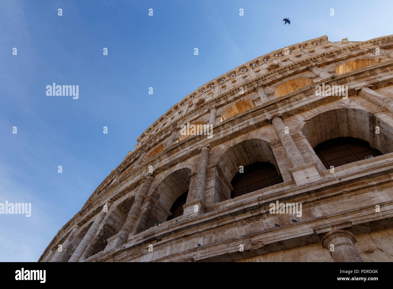 Colisée de Rome à la lumière du jour, site classé au Patrimoine Mondial de Rome, Rome, Italie Banque D'Images