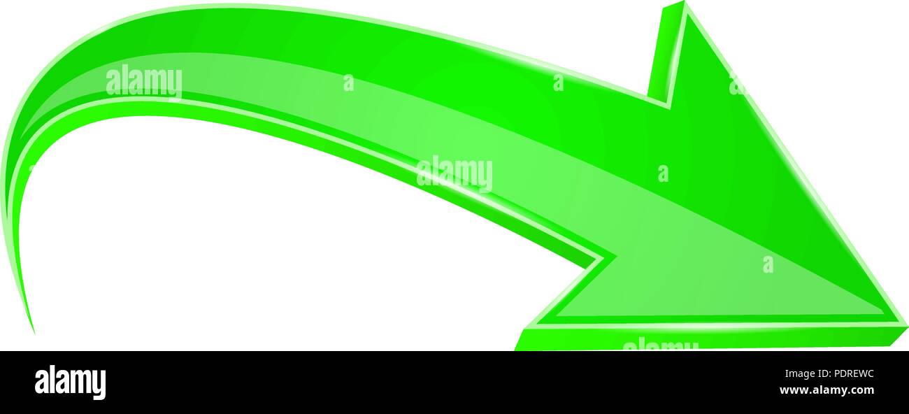 Fleche Verte Rond Flecha verde Banque d'images vectorielles - Alamy