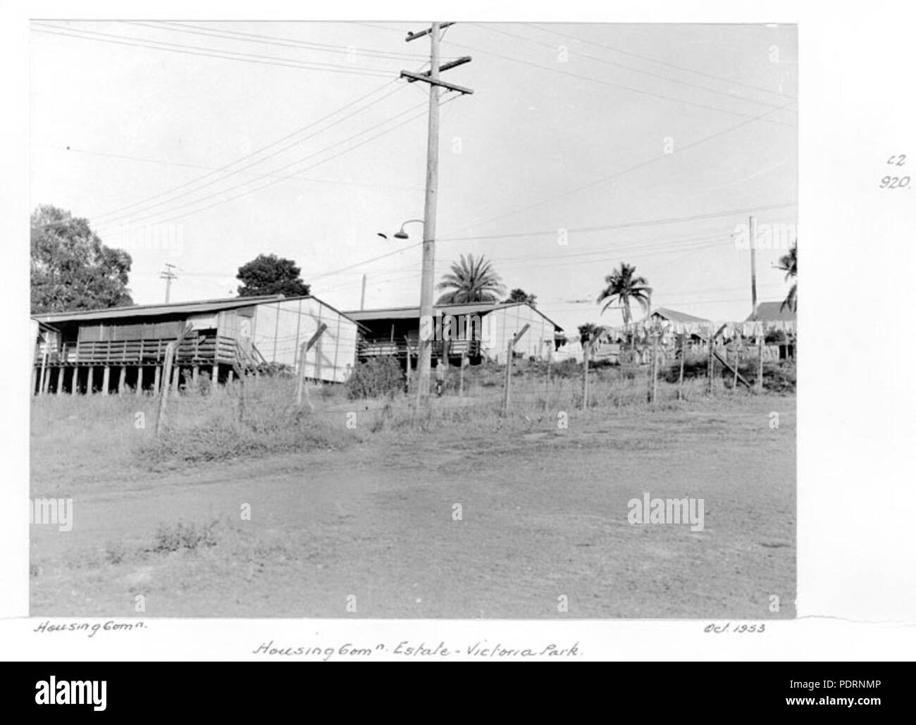 118 Archives de l'État du Queensland 4911 Victoria Park Estate Commission logement Octobre 1953 Banque D'Images