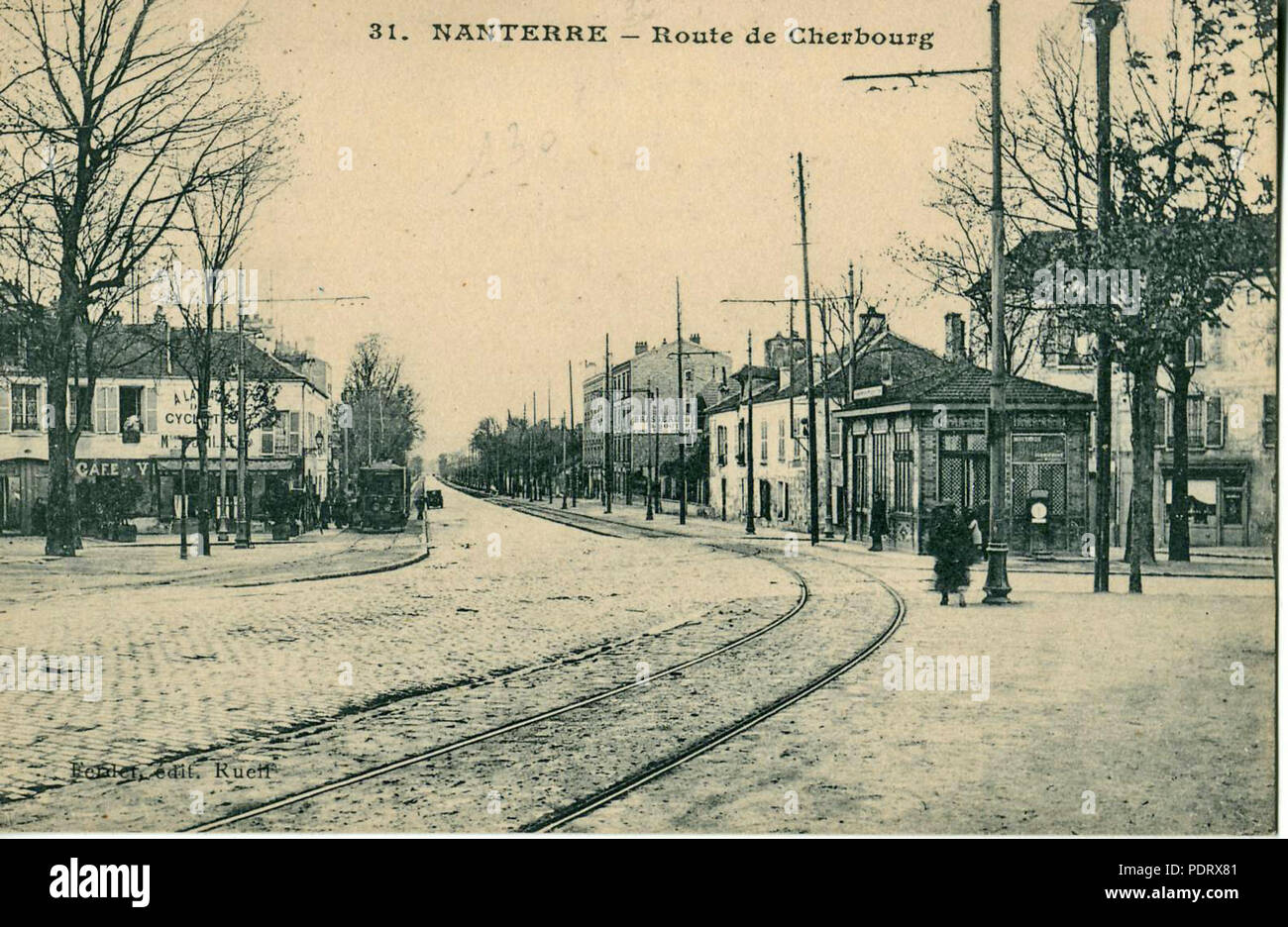 128 31 Ferdet - NANTERRE - Route de Cherbourg Banque D'Images
