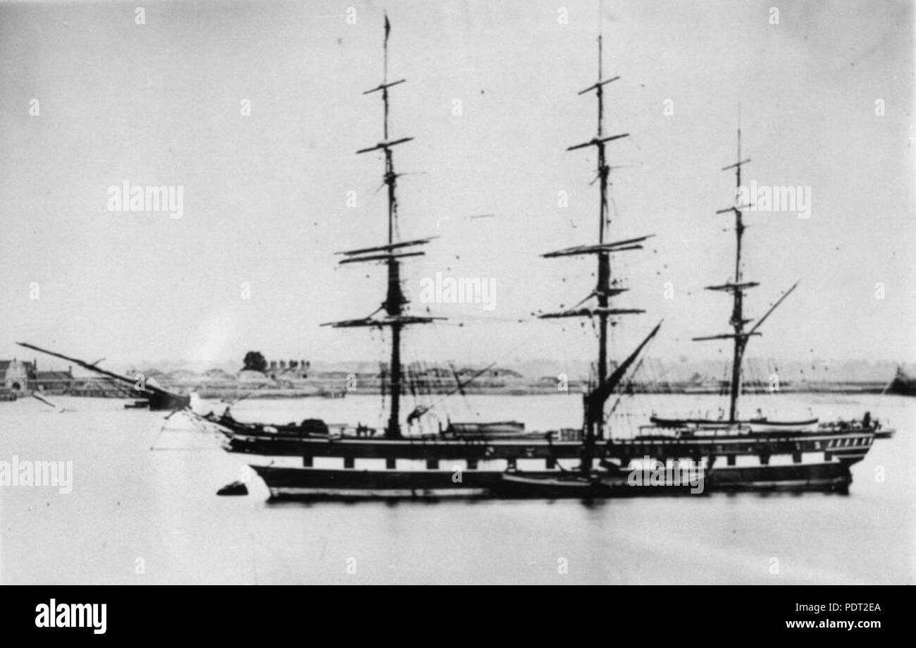 207 114308 StateLibQld 1 navire à voile à Newcastle Banque D'Images