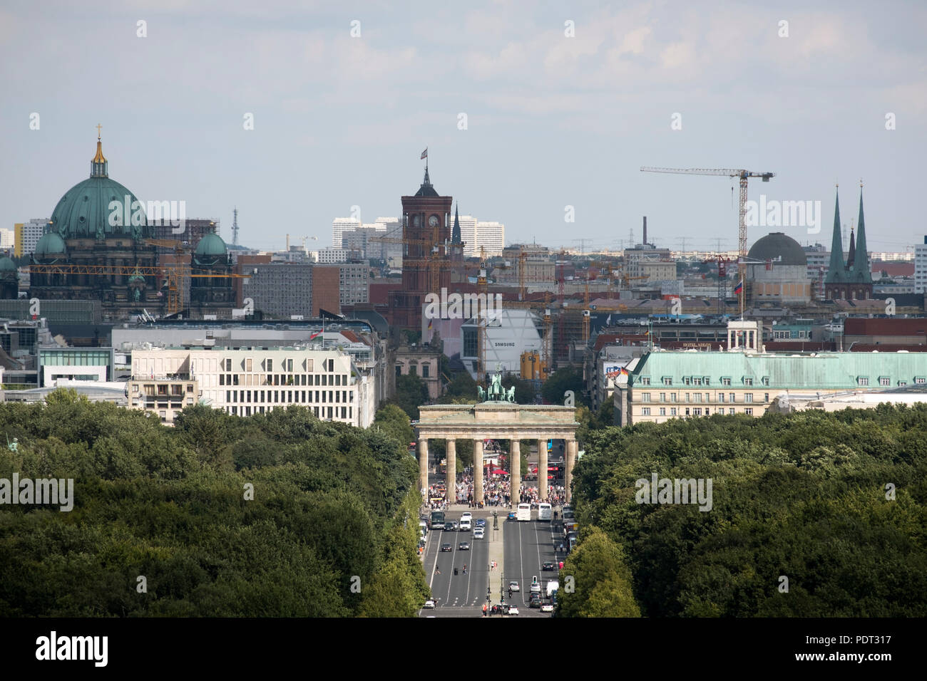 1788-91 von Carl Gotthard Langhans, Ansicht von der Osten Richtung Siegessäule Banque D'Images