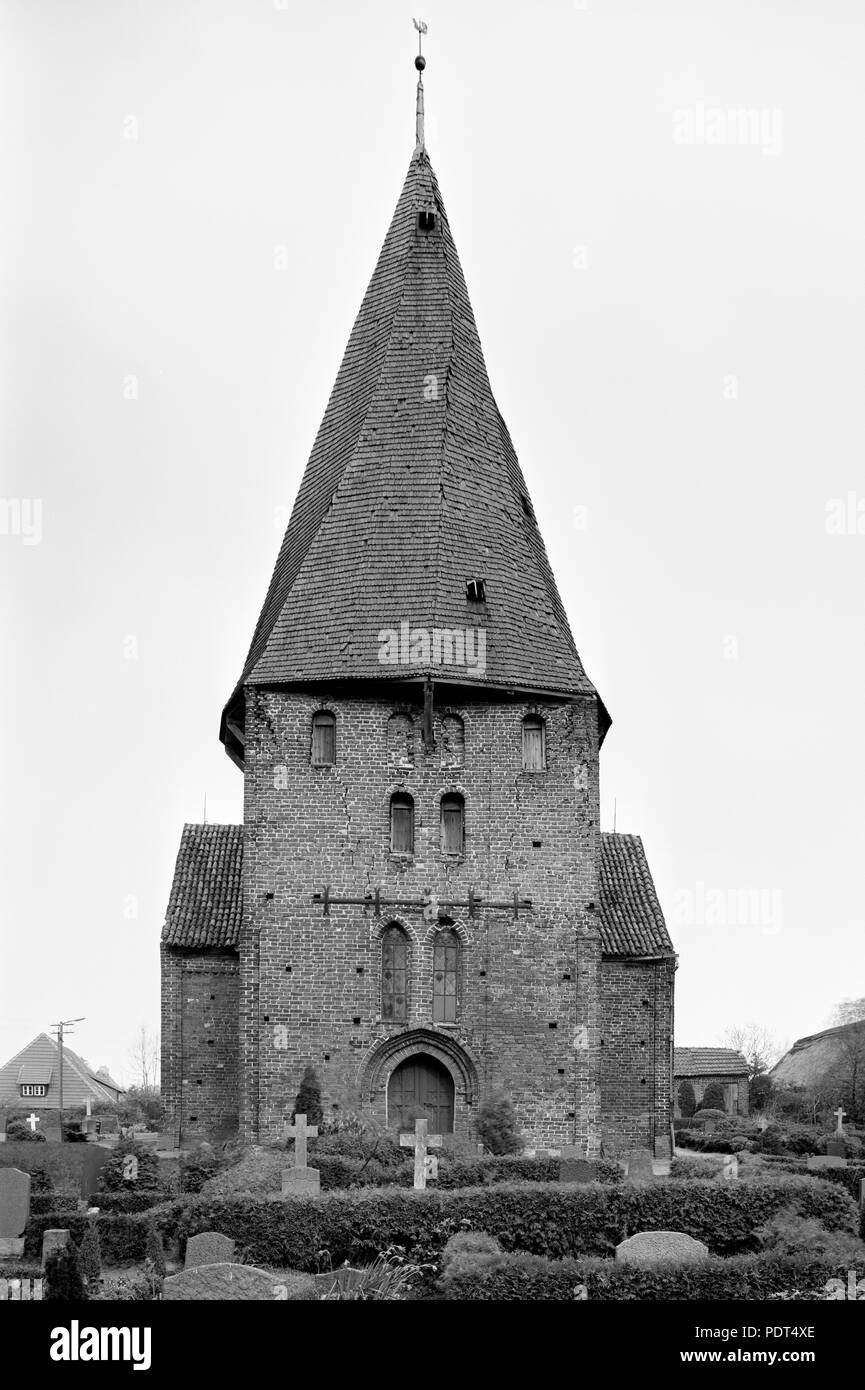 Westansicht gedrehtem mit Turm, 14. Jahrhundert Banque D'Images