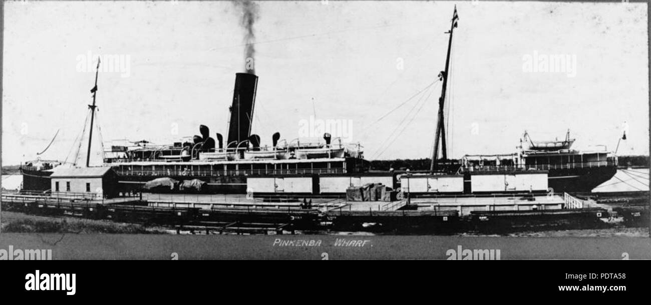 270 168967 StateLibQld Pinkenba wharf, ca. 1912 Banque D'Images