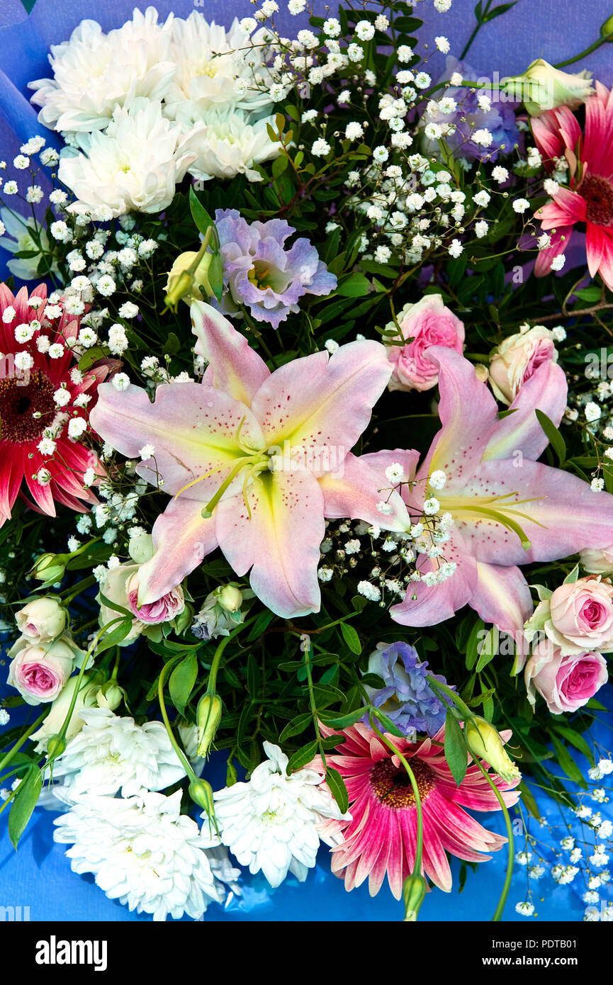Bouquet de fleurs colorées Banque D'Images