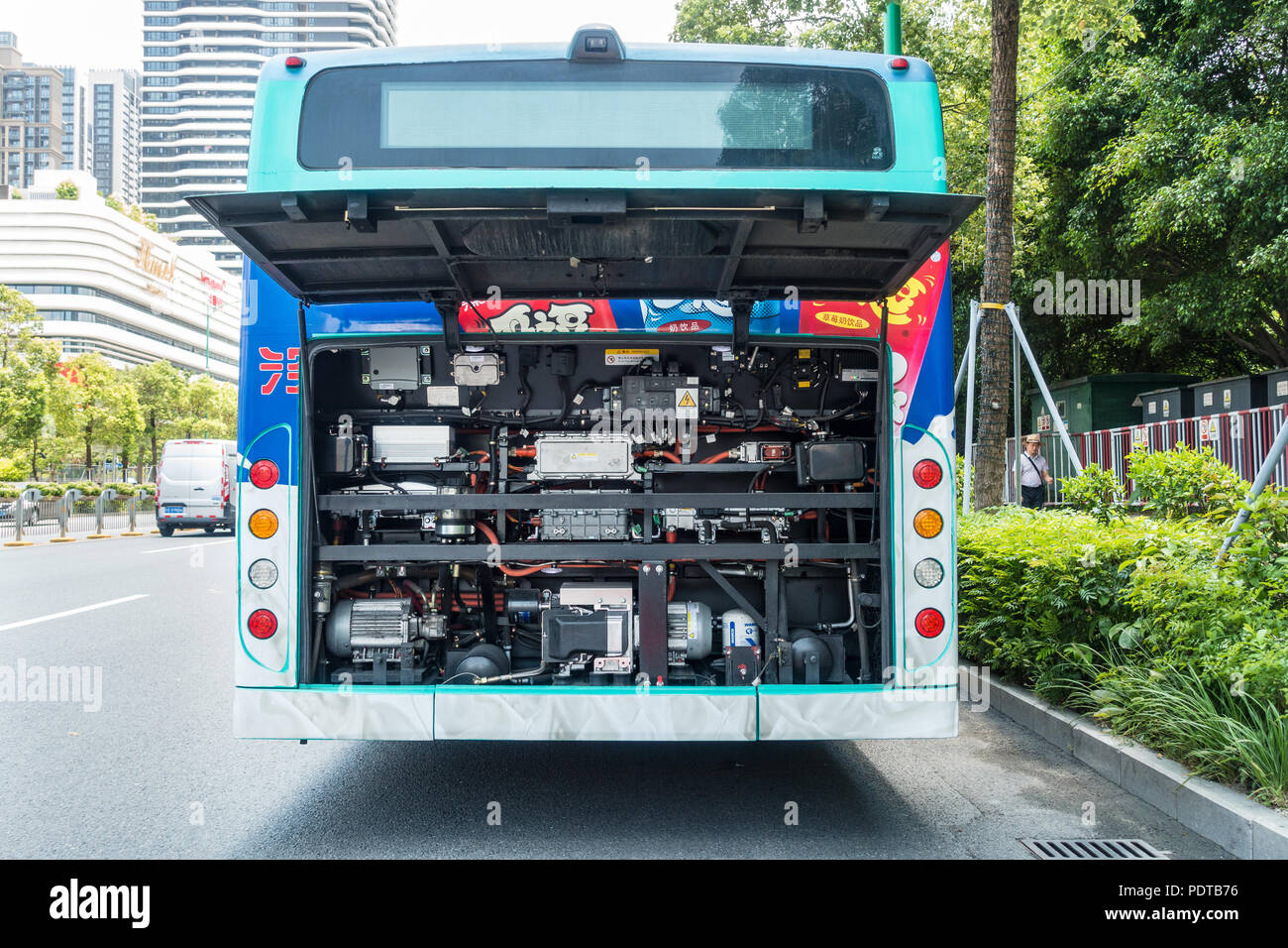 Moteur de véhicule bus électrique EV en Chine Banque D'Images