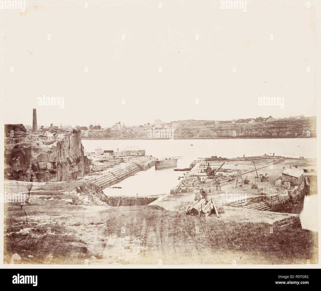 SLNSW 167 479651147 Cockatoo Island Dry Dock SH 258 Banque D'Images
