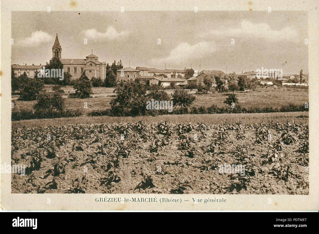 160 INCONNU - GREZIEU-LE-MARCHE - Vue générale Banque D'Images