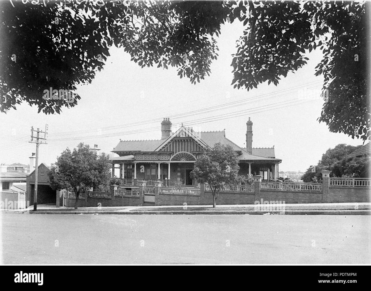 SLNSW Singlestory 190 8524 toit en ardoise mansion Danmark accueil de WJ Smith entre 19271936 Banque D'Images