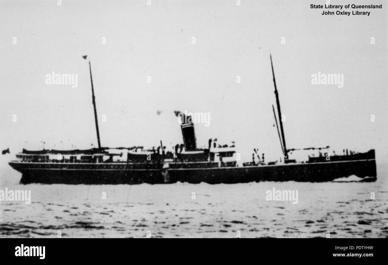 219 1 133361 StateLibQld Arawatta (navire) Banque D'Images