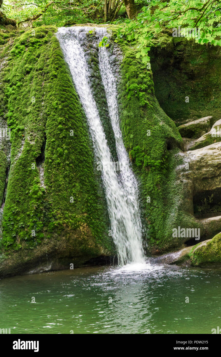 Janet's cascade Foss dans le Yorkshire Dales. Banque D'Images