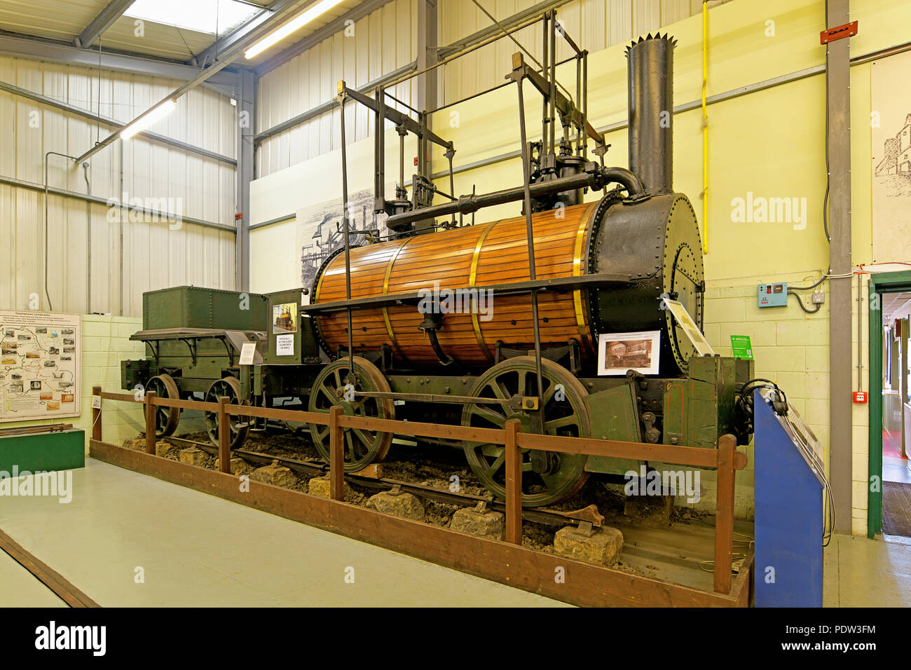 Stephenson Railway Museum North Shields Killingworth Billy worlds 3e plus ancien moteur de fer Banque D'Images