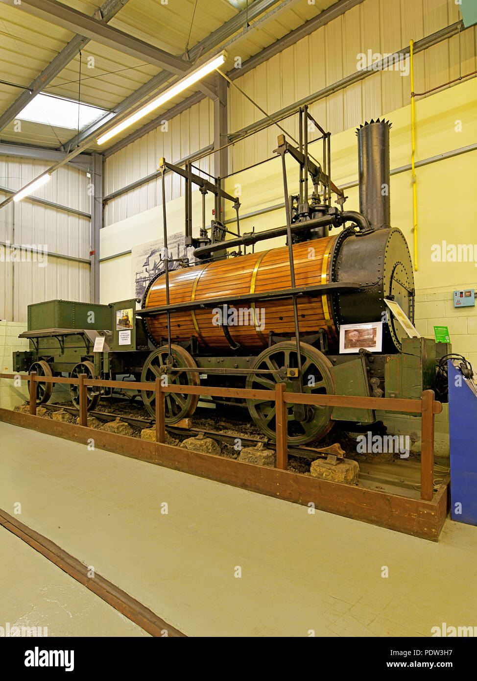 Stephenson Railway Museum North Shields Killingworth Billy worlds 3e plus ancien moteur de fer Banque D'Images