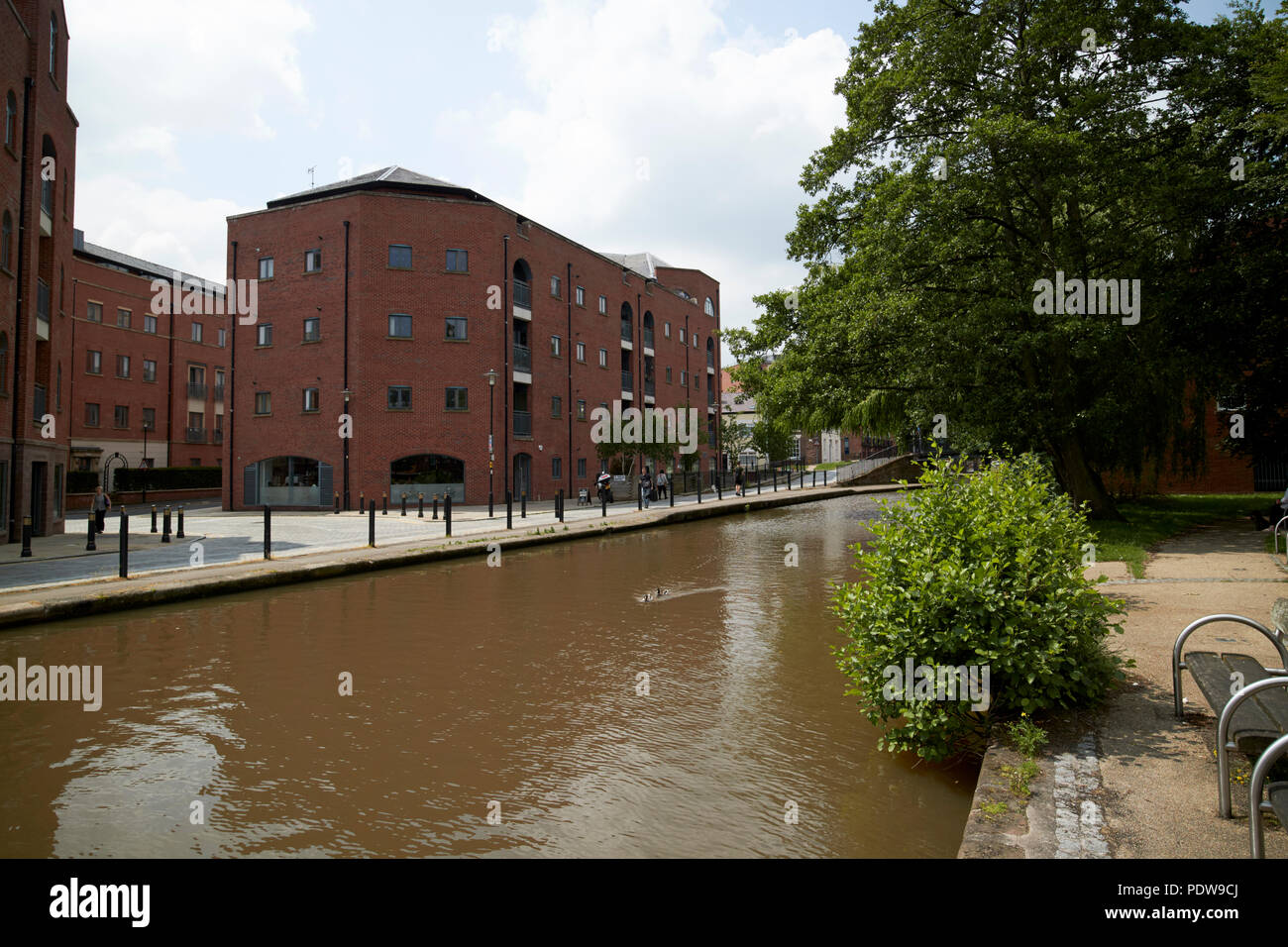 La ligne principale du canal de Shropshire Union à Chester cheshire england uk Banque D'Images