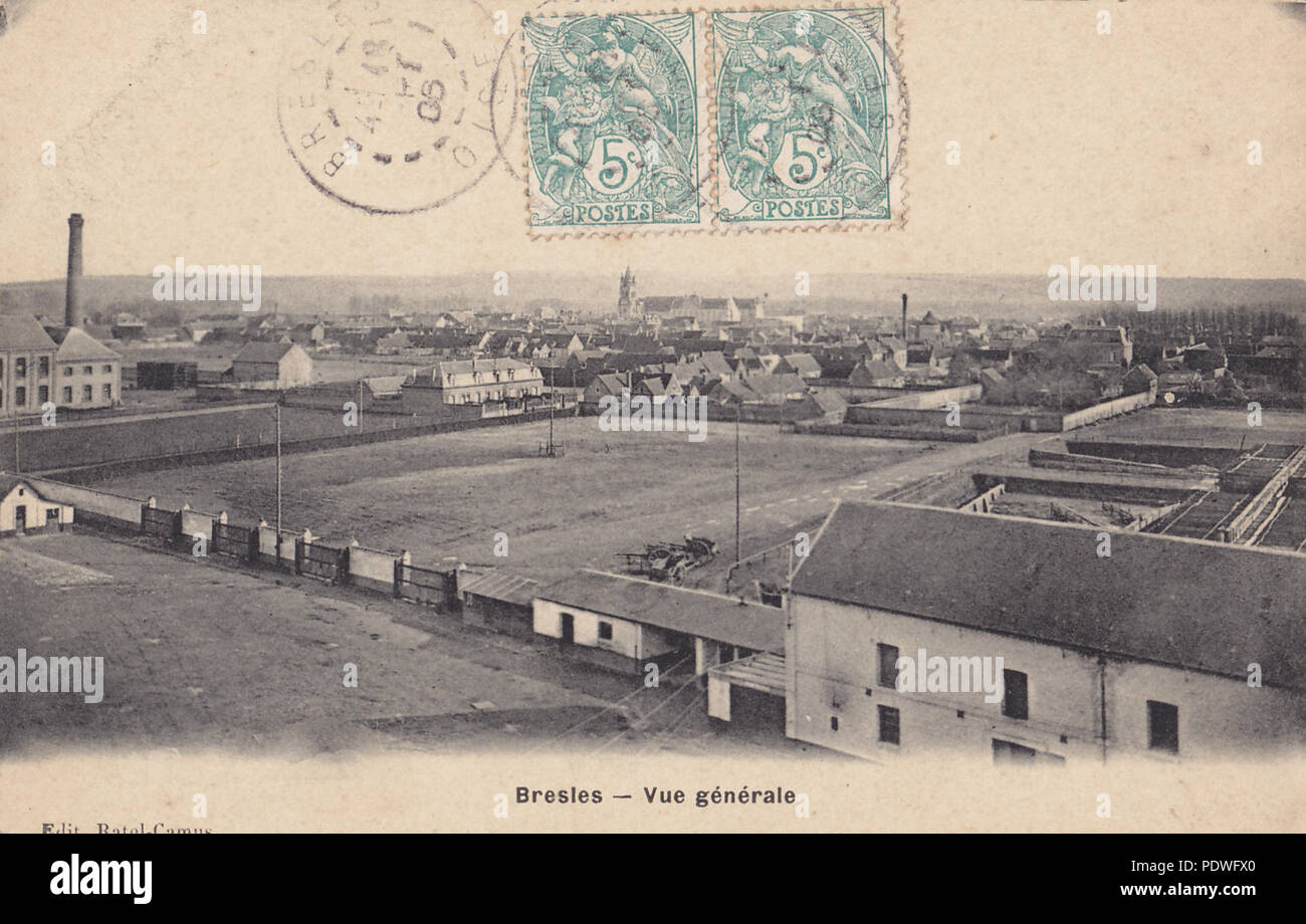 277 Ratel-Camus - BRESLES - Vue générale Banque D'Images