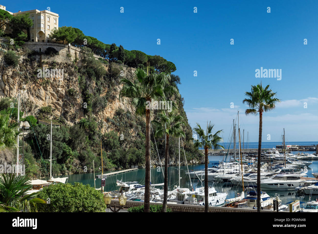 Port de Fontville, Monaco. Banque D'Images