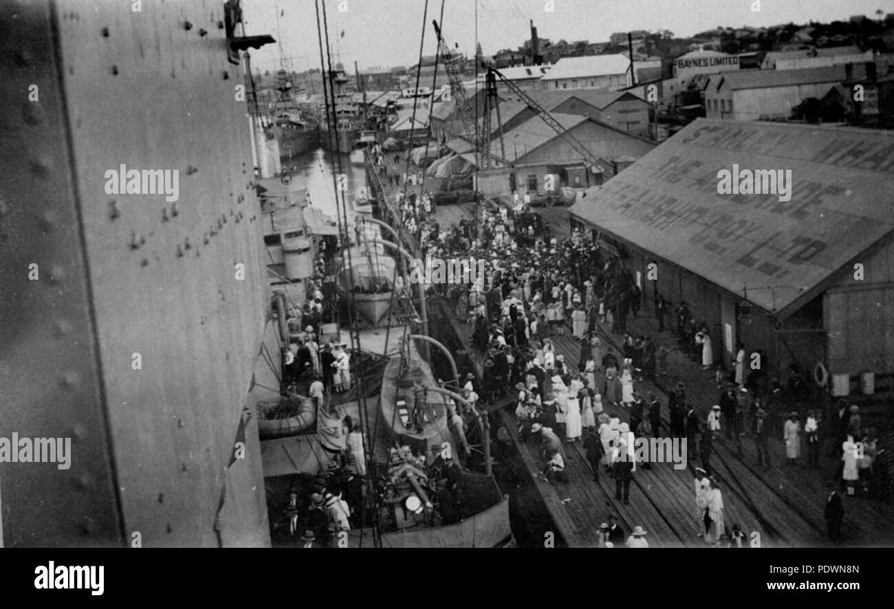271 70391 StateLibQld 1 Quai Stanley à Brisbane, 1924 Banque D'Images